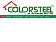 Tablet Screenshot of colorsteel.com.ph